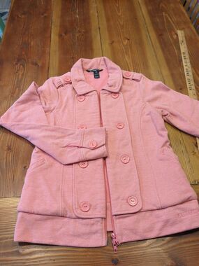 Vintage Billabong Jacket Size‎ 12 Women's Salmon/Pink Double Zipper